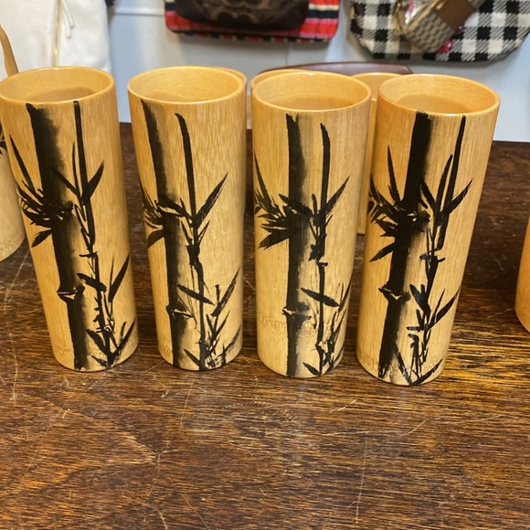 MCM bamboo beverage set - Picture 4 of 10